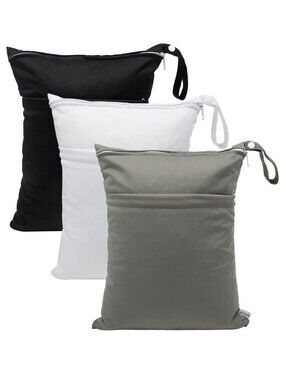 New Wet Dry Bags 3 Pack, Waterproof Reusable Travel Bags